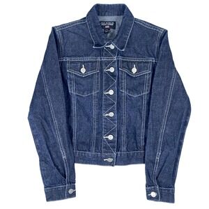 Vintage Polo Jeans Co Ralph Lauren Denim Jacket Womens Small Dark Wash